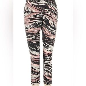 lululemon athletica Black and Pink Patterned Leggings size 4 25 inch
